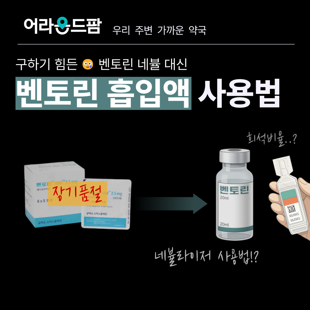 벤토린 흡입액은 이렇게 사용하세요 (생리식염수 희석, 네뷸라이저)  