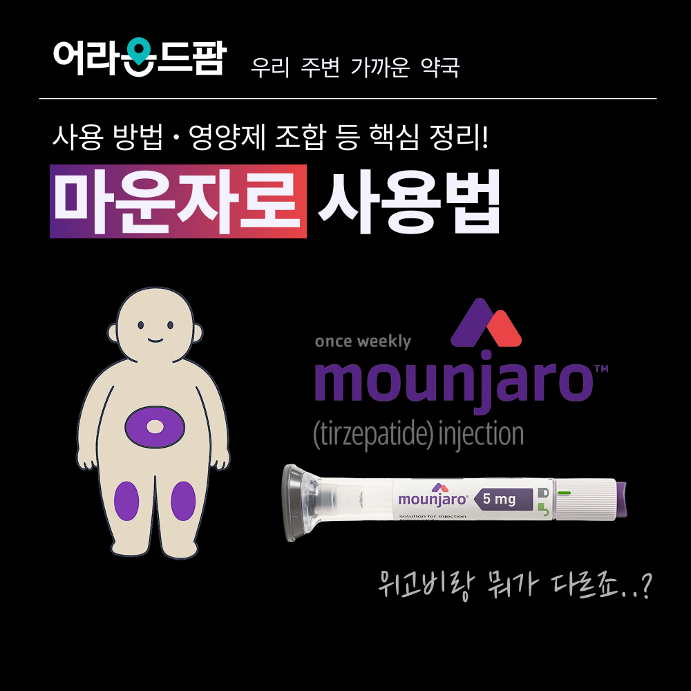 마운자로 vs 위고비, 뭐가 다를까? 사용법부터 추천 영양제까지 약사가 정리해드립니다